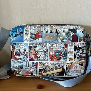 NWT Cinderella Disney small comic book art crossbody bag